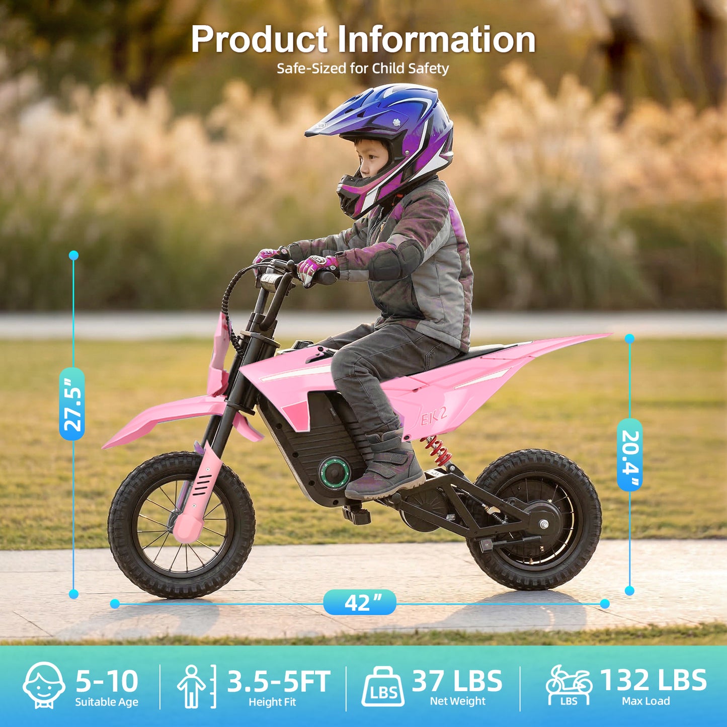 Deetago EK2 Electric Dirt Bike for Kids