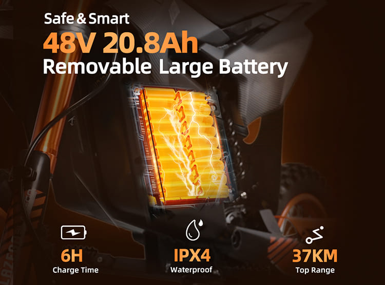 Movar EK2 Electric Dirt Bike Front View