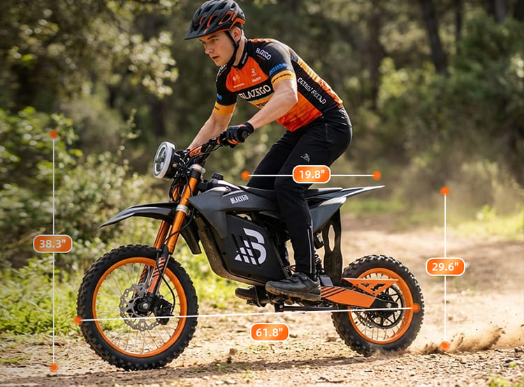 Movar EK2 Electric Dirt Bike Profile View